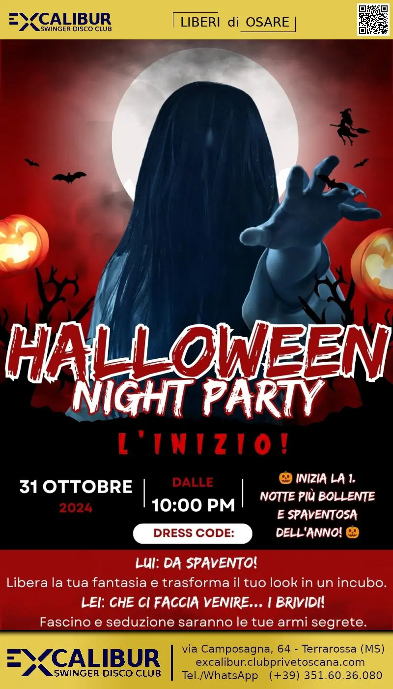 Swinger club prive evento Halloween Party Night, L'inizio!